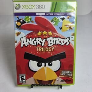 Angry Birds Trilogy Xbox 360 Complete CIB Kinect Compatible Activision 2012